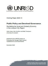 Public Policy and Devolved Governance: Facilitating the Social and Solidarity Economy in the Liverpool City Region